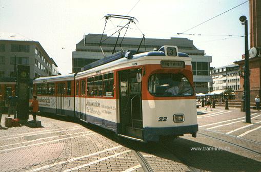 Darmstadt Tw 22 / Luisenplatz / 7.8.98 / 40-22-01 / B.Esser