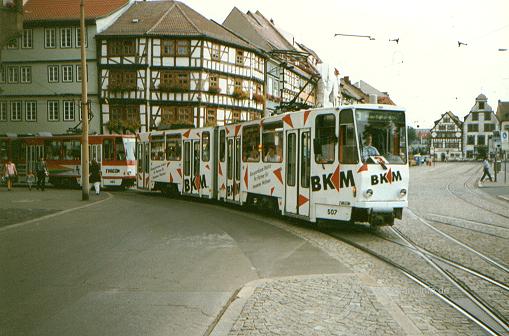 Erfurt Tw 507 / Domplatz / 5.8.97 / 32-507-02 / B.Esser