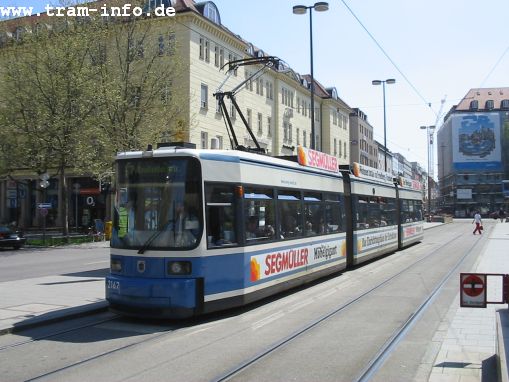 München Tw 2167 / Hauptbahnhof / 4.5.06 / 19-2167-01 / B.Esser